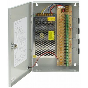 Strømforsyningsskab 12AMP 12V 18 udgange
